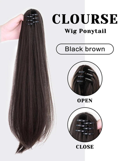Extendria™ 18 Inch Long Ponytail Hair Extension (Free Hair Bun)